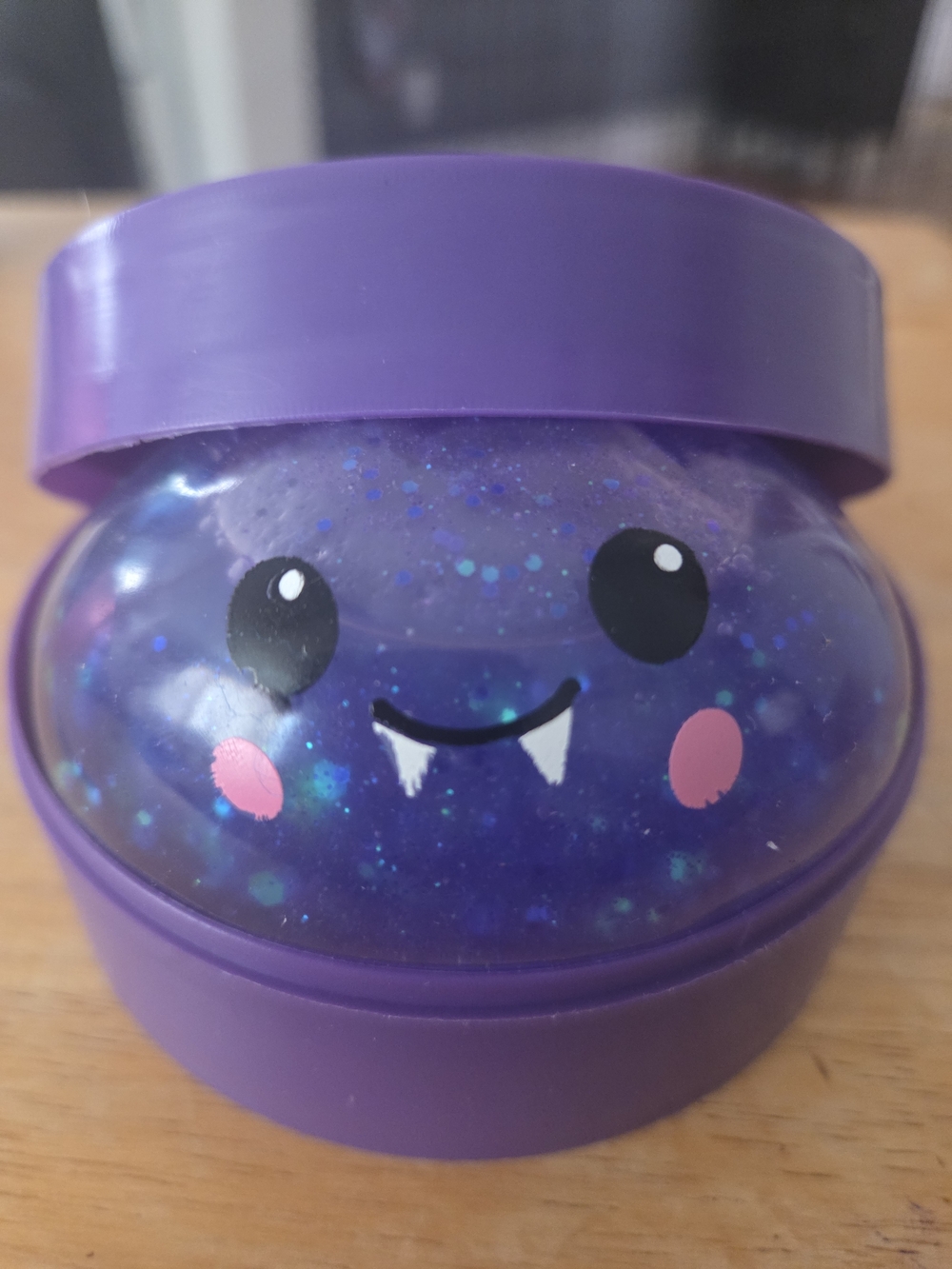 Purple Glitter vampire Halloween Dumpling